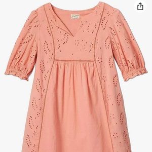 Universal Thread Balloon Sleeve Eyelet Dress